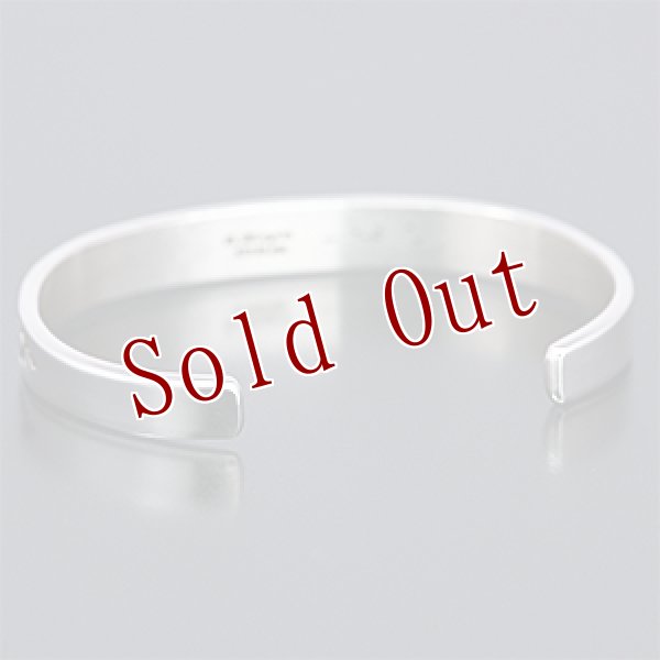 画像3: ナバホ族 Bruce Morgan スタンプワーク 1/4 バングル レディース M (3)