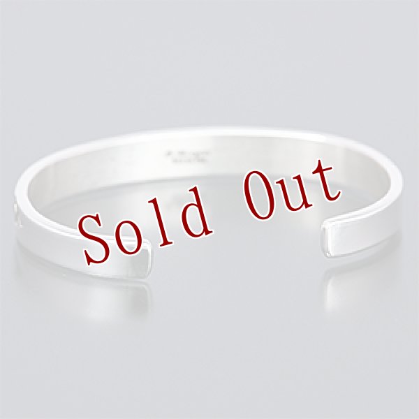 画像3: ナバホ族 Bruce Morgan スタンプワーク 1/4 バングル レディース M (3)