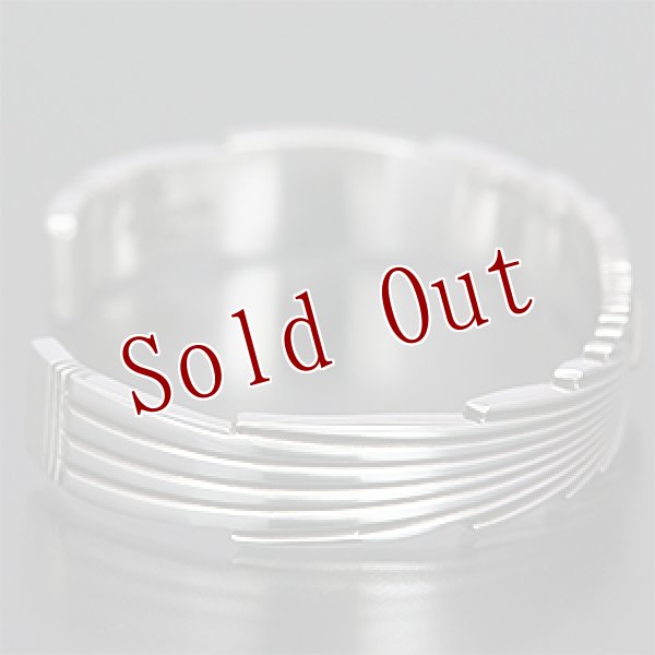 画像2: ナバホ族 Pat Bedonie 14K サンバースト 3/8 バングル (2)