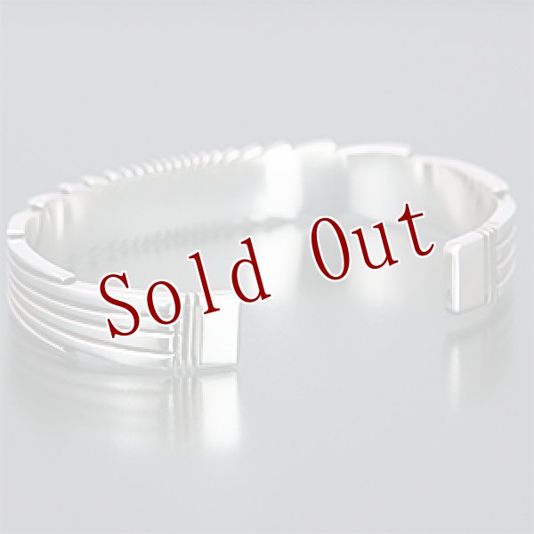 画像3: ナバホ族 Pat Bedonie 14K サンバースト 3/8 バングル (3)