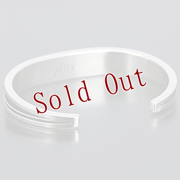 画像3: ナバホ族 Albert Nells ジェット インレイ バングル (3)