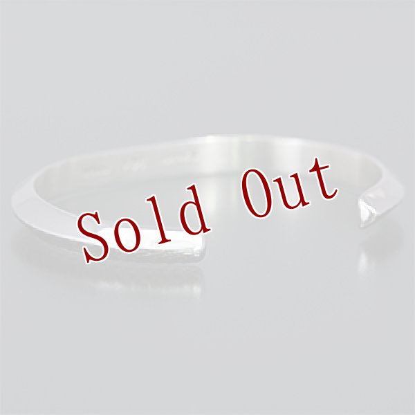 画像3: ナバホ族 Bruce Morgan #2トライアングルワイヤー 14K/シルバー バングル メンズ S/レディース L (3)