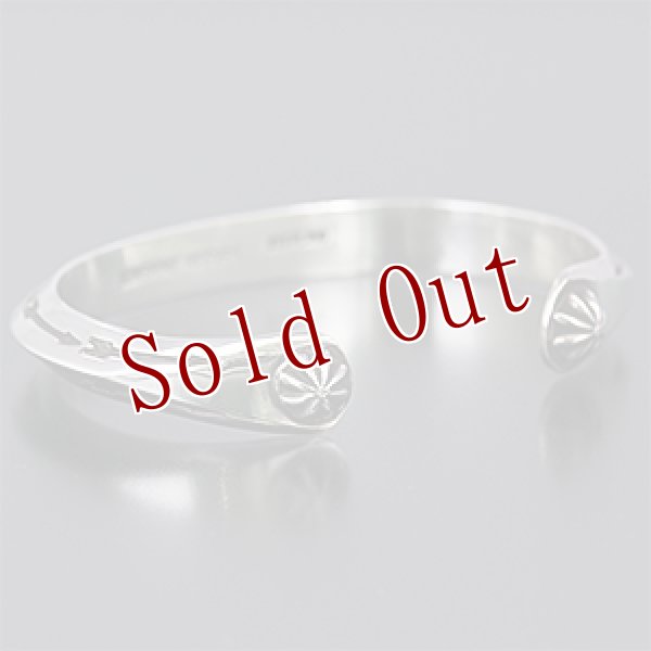 画像3: ナバホ族 Sunshine Reeves トライアングルワイヤー アロー バングル メンズ M (3)