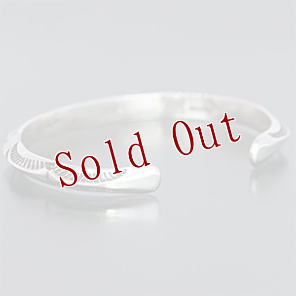 画像3: ナバホ族 Kevin Ramone トライアングルワイヤー バングル (3)