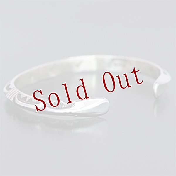 画像3: ナバホ族 Kevin Ramone トライアングルワイヤー バングル (3)