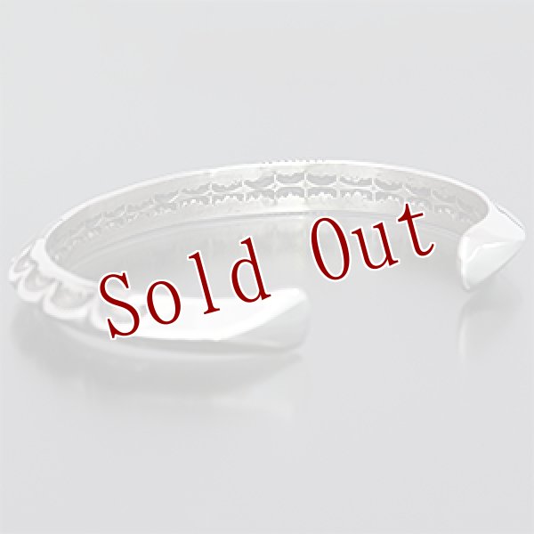 画像3: ナバホ族 Kevin Ramone トライアングルワイヤー バングル (3)