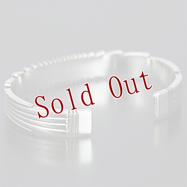 画像3: ナバホ族 Pat Bedonie 3/8” 14K サンバースト バングル (3)