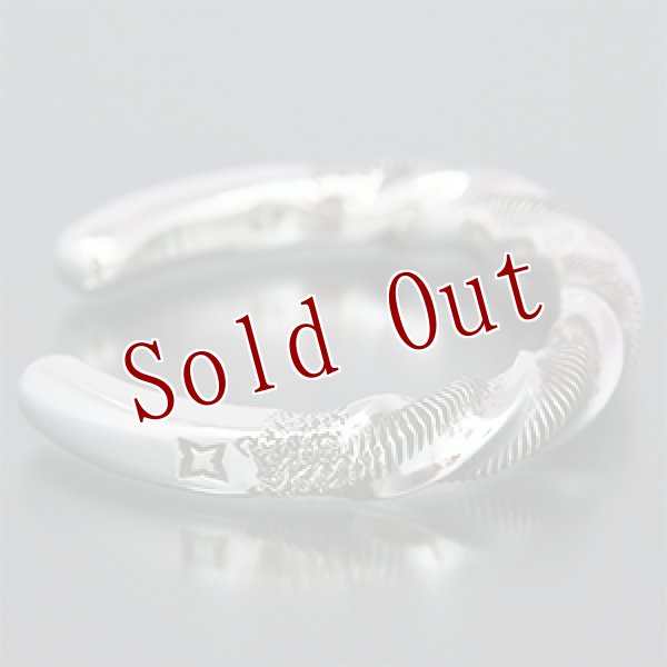 画像2: ナバホ族 Clendon Pete ツイステッド バングル (2)