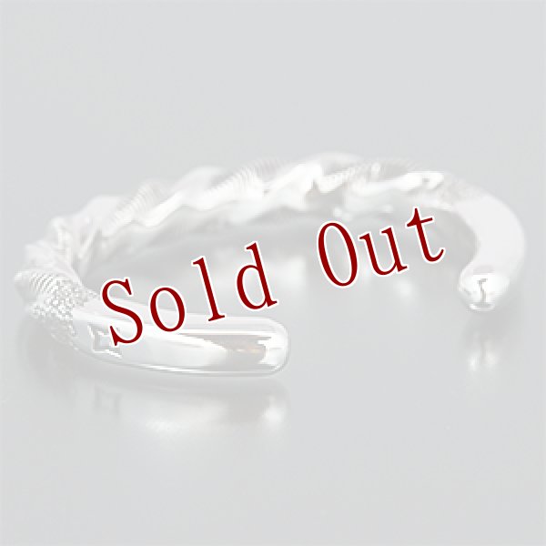 画像3: ナバホ族 Clendon Pete ツイステッド バングル (3)