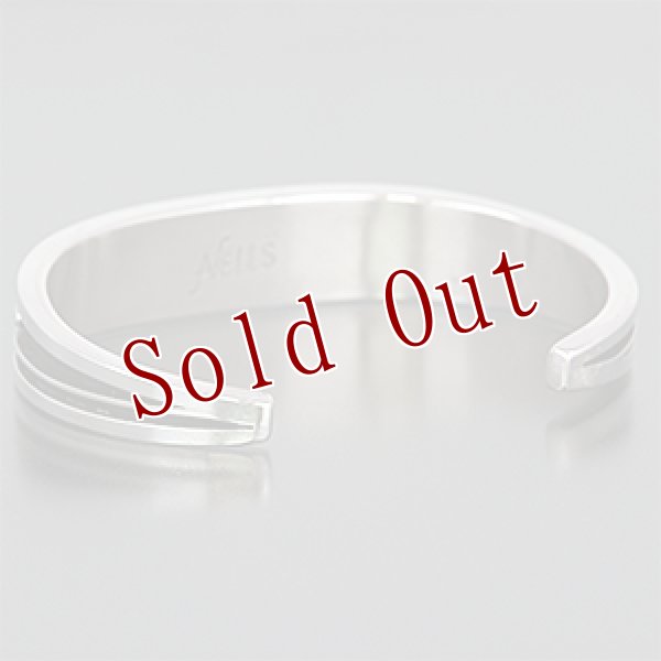 画像3: ナバホ族 Albert Nells ターコイズ インレイ バングル メンズ XL (3)