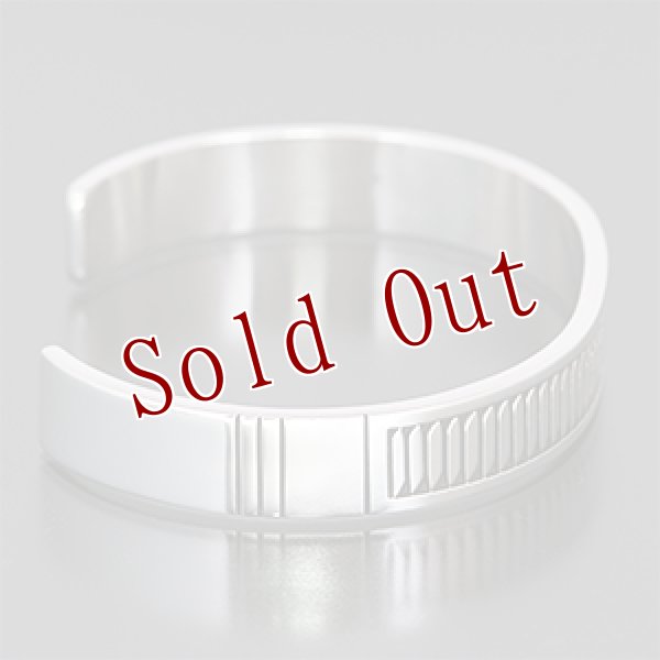 画像2: ナバホ族 Howard Nelson  3/8" フェザー オーバーレイ バングル (2)