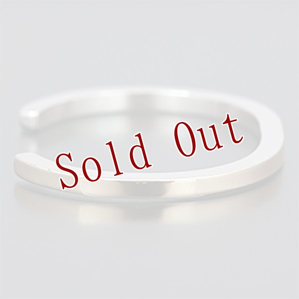 画像2: ナバホ族 Bruce Morgan #6スクエアワイヤー 14K プレーン バングル レディース M (2)