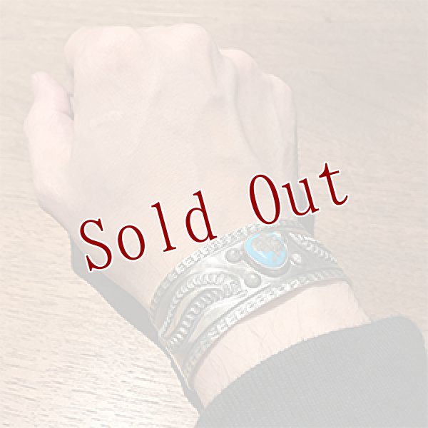 画像4: ナバホ族 Sunshine Reeves モレンシ リポウズ インゴットシルバー バングル (4)