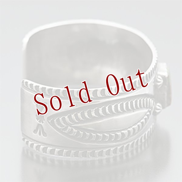 画像2: ナバホ族 Sunshine Reeves パイロットマウンテン リポウズ インゴットシルバー バングル (2)