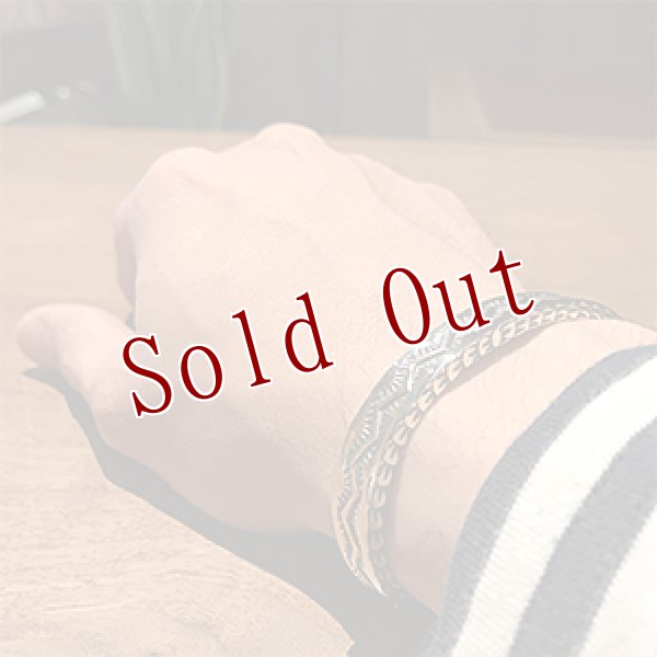 画像4: ナバホ族 Sunshine Reeves 4面スタンプ バングル (4)