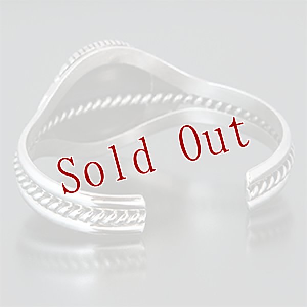 画像3: ナバホ族 Will Vandever ロイストーン ツイスト バングル (3)