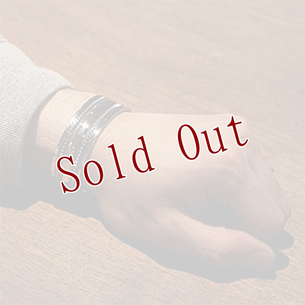 画像4: ナバホ族 Harrison Jim 3/4” インゴットシルバー コインエッジ バングル (4)