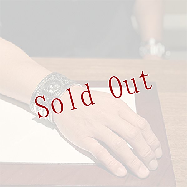 画像4: ナバホ族 Clendon Pete 1 1/2” リポウズ バングル (4)