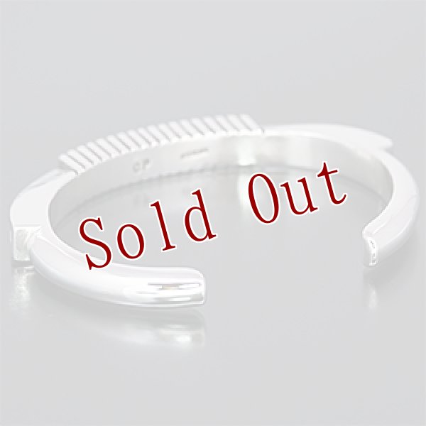 画像3: ナバホ族 Clendon Pete #1スクエアワイヤー バングル (3)