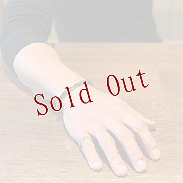 画像4: ナバホ族 Sunshine Reeves #1トライアングルワイヤー アロー/アロー バングル メンズ L (4)