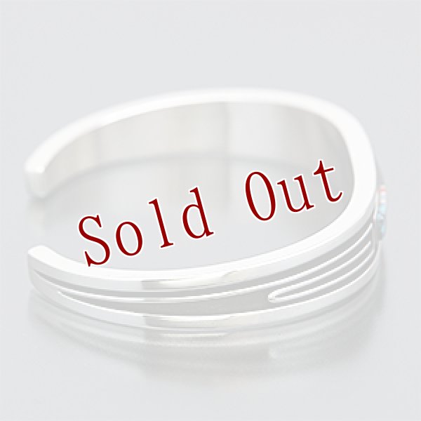 画像2: ナバホ族 Albert Nells 3/8" マルチカラー インレイ バングル メンズ M (2)