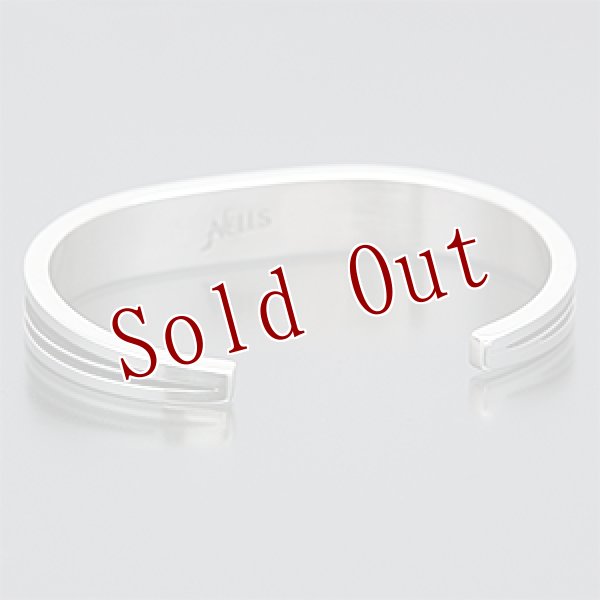 画像3: ナバホ族 Albert Nells 3/8" マルチカラー インレイ バングル メンズ M (3)