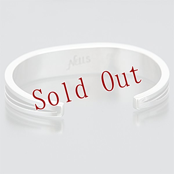 画像3: ナバホ族 Albert Nells 3/8" マルチカラー インレイ バングル レディース M (3)