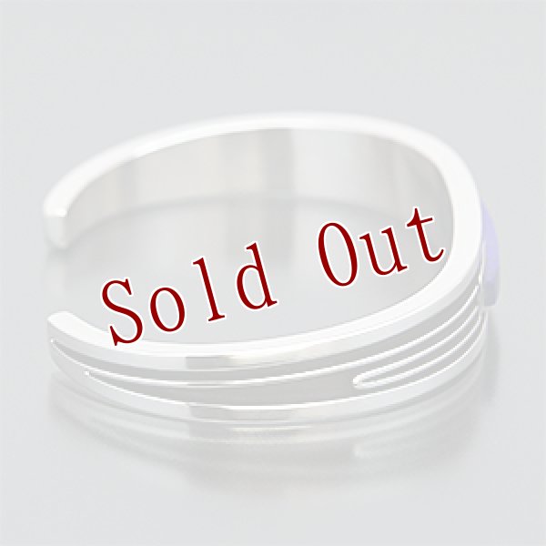 画像2: ナバホ族 Albert Nells 3/8" ラピスラズリ インレイ バングル メンズ M (2)