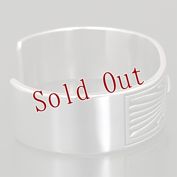 画像5: ナバホ族 Howard Nelson 3/4” 14K サンバースト バングル (5)