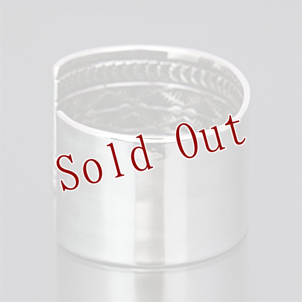 画像2: ナバホ族 Sunshine Reeves 1” プレーン/スタンプ バングル レディース M (2)