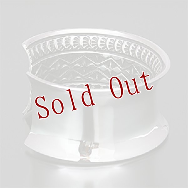 画像2: ナバホ族 Sunshine Reeves 1” プレーン/スタンプ カーブ付き バングル レディース M (2)