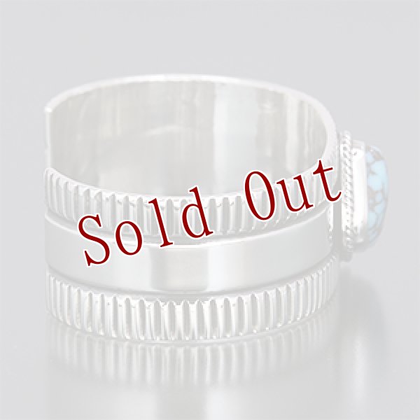 画像3: ナバホ族 Sunshine Reeves 3/4” キャンデラリア チゼル バングル (3)