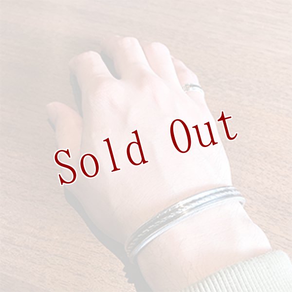 画像4: ナバホ族 Harrison Jim 3/8” ロープスタンプ インゴットシルバー バングル (4)