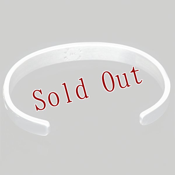 画像4: ナバホ族 Bruce Morgan 1/4" 14K ウォーターウエーブ バングル (4)