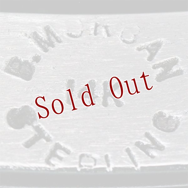 画像6: ナバホ族 Bruce Morgan 1/4" 14K ウォーターウエーブ バングル (6)