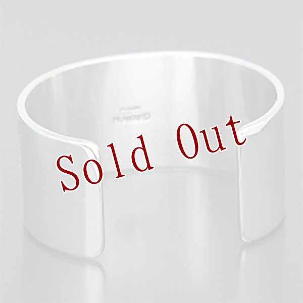 画像3: ナバホ族 Howard Nelson 1 1/4” 3サンバースト バングル (3)