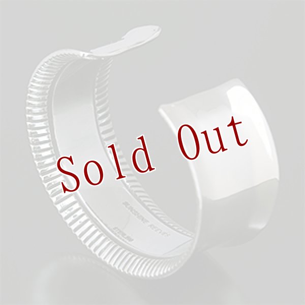 画像3: ナバホ族 Sunshine Reeves 1” プレーン/スタンプ カーブ バングル メンズ S/レディース L (3)