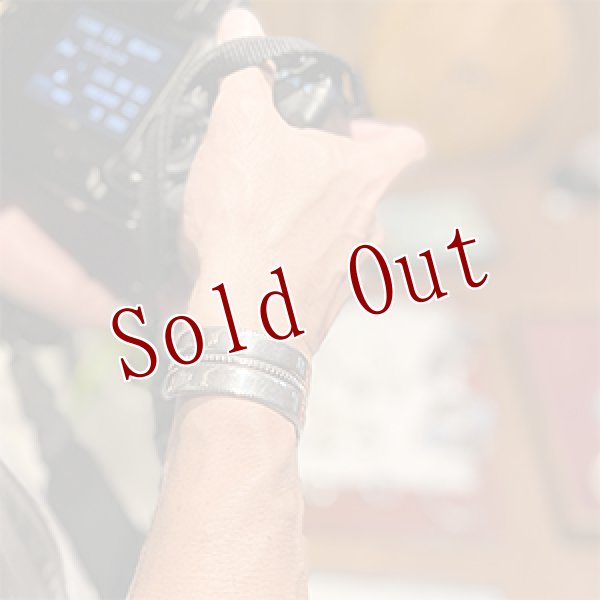 画像4: ナバホ族 Harrison Jim 1” インゴットシルバー コインエッジ チゼル/チゼル バングル (4)