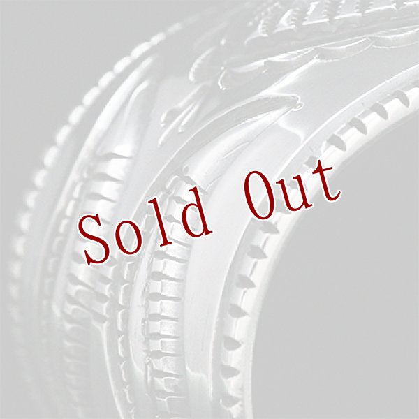 画像7: ナバホ族 Harrison Jim 1 5/8" リポウズ インゴットシルバー バングル (7)