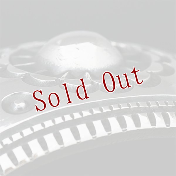 画像7: ナバホ族 Harrison Jim 1 1/8" バンプアウト インゴットシルバー バングル (7)