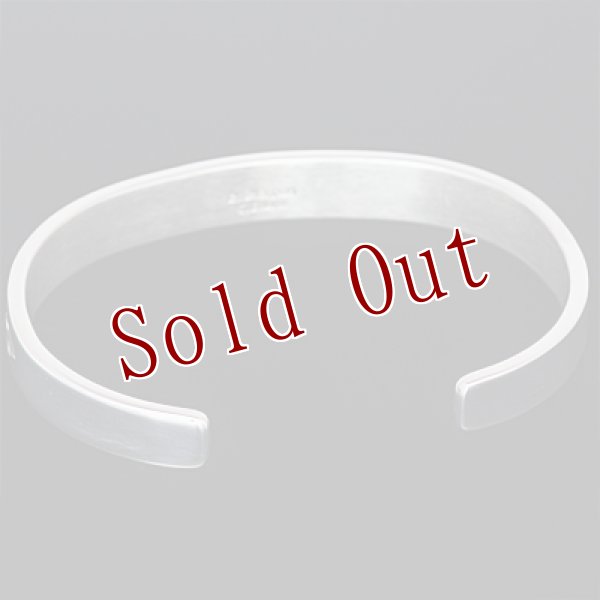 画像4: ナバホ族 Bruce Morgan 1/4" シルバー ダイヤ+アロー バングル (4)