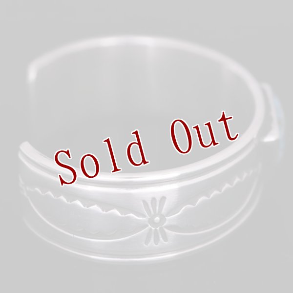 画像6: ナバホ族 Roy Tracy キングマントライアングル インゴットシルバー バングル (6)