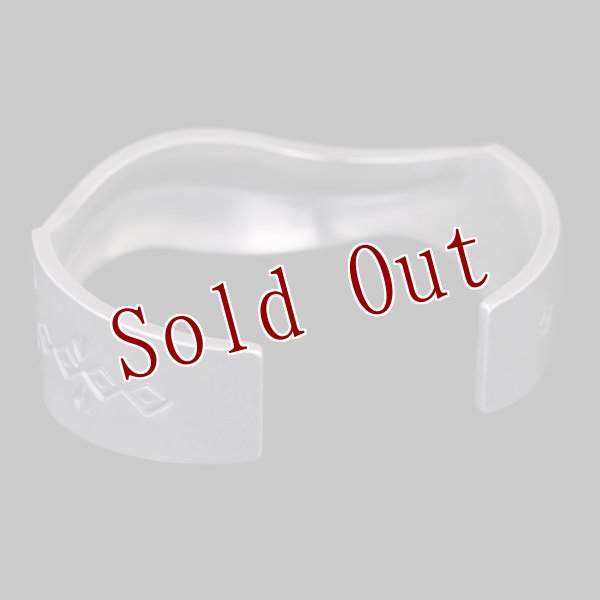 画像6: ナバホ族 Jacob D. Morgan 10ga Bi-Curve Repousse Cut Away バングル (6)