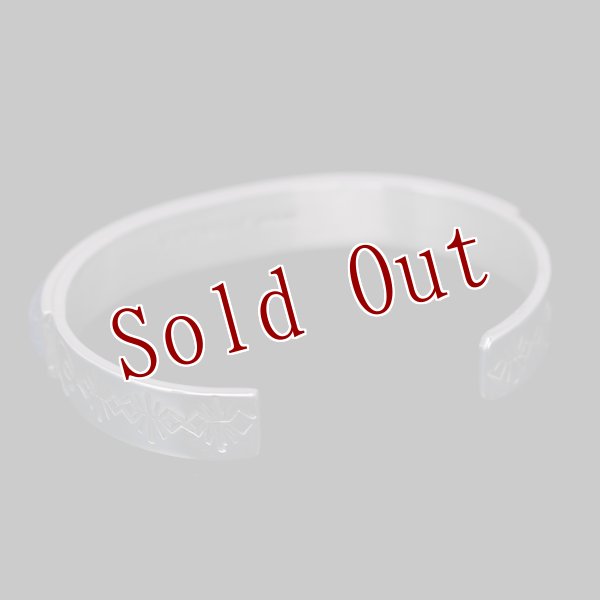 画像5: ナバホ族 Veronica Benally マルチカラー(ラピスラズリ) インレイ バングル "5 1/2" (5)