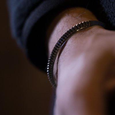 画像2: ナバホ族 Lyla Secatero #2トライアングル スタンプ バングル