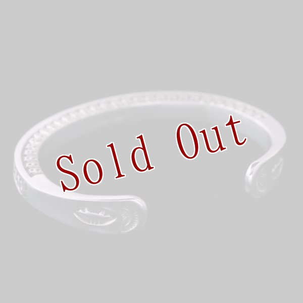 画像5: ナバホ族 Lyle Secatero #3スクエア ライトニング/フェザー バングル (5)