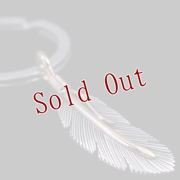 画像3: ナバホ族 Harvey Mace 12KGF イーグルフェザー キーリング S/右 (3)