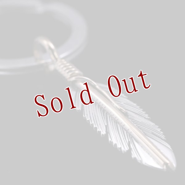 画像3: ナバホ族 Harvey Mace 12KGF イーグルフェザー キーリング XS/ストレート (3)