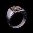 画像2: 【コラボ企画】Bruce Morgan×RIVER MAIL 14K チゼル シグネチャー リング (2)