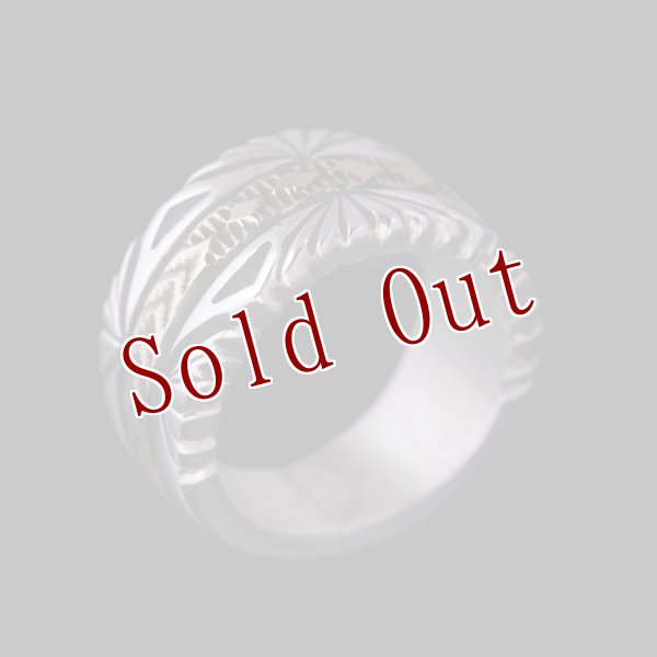 画像2: 【RIVER MAIL企画】ナバホ族 Bruce Morgan 1/2 14K サンバースト 4ダイヤ+アロー リング (2)